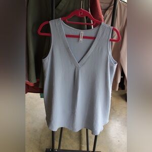Zenana Sleeveless Top- light blue